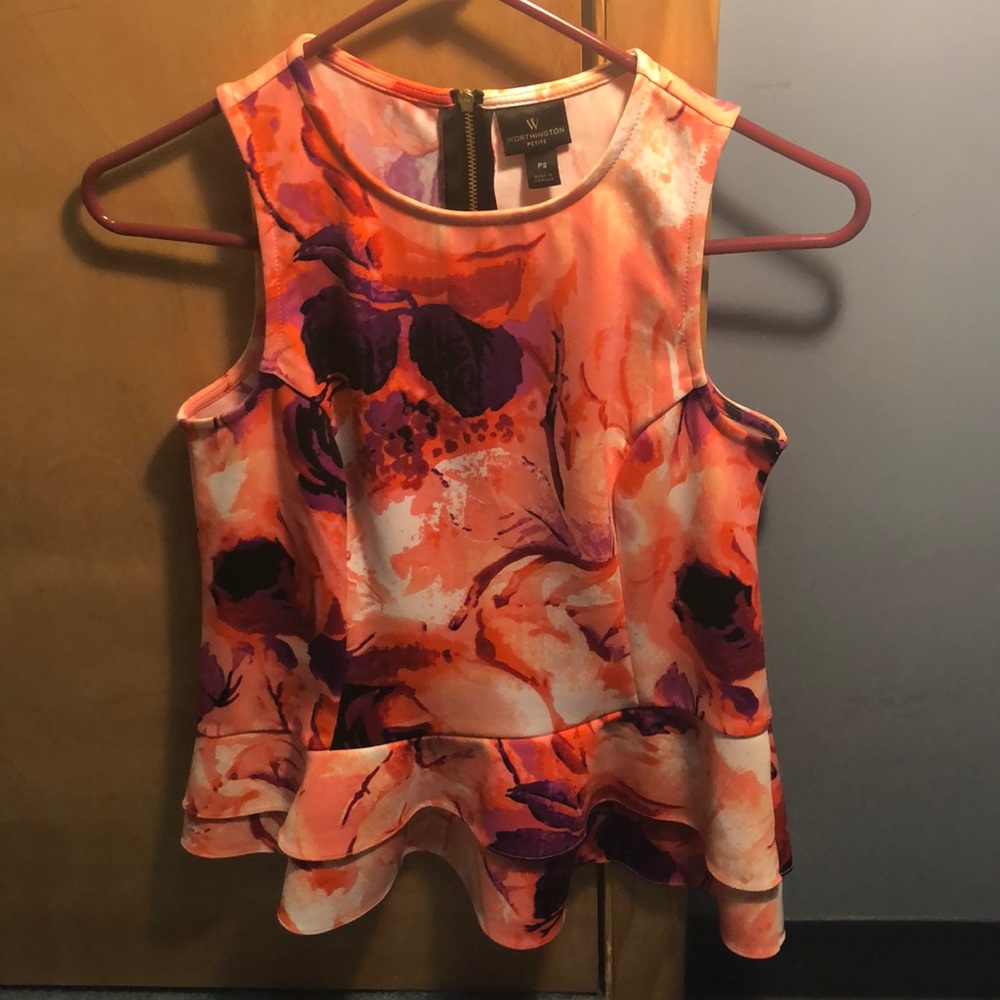 pink and purple blouse